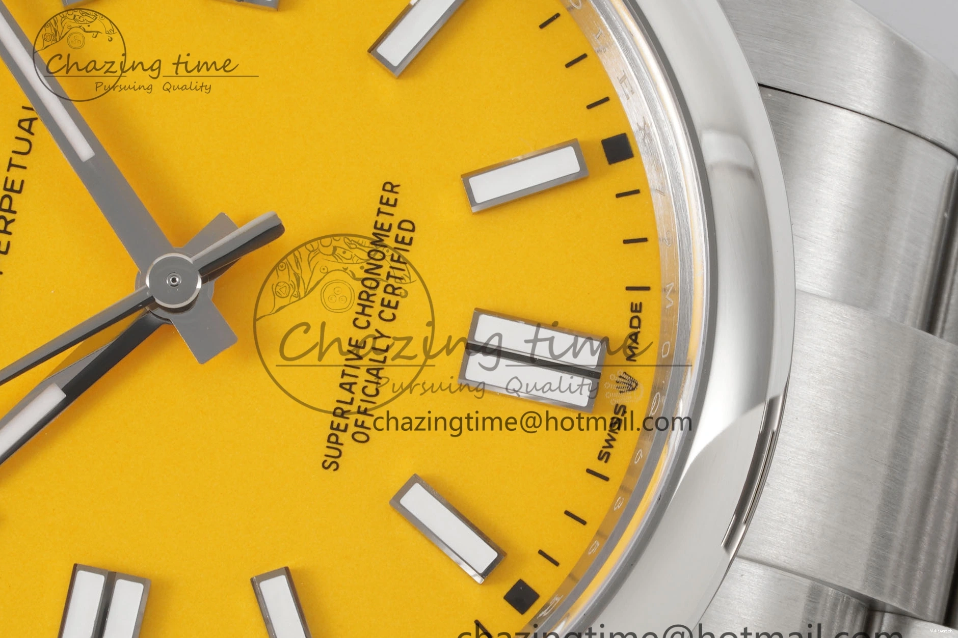 Perpetual Yellow 124300 KING Steel 904L Bracelet Best 1:1 on VR3230 SS Edition Oyster Dial 41mm 1225